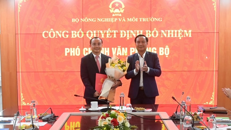 Ông Bùi Mạnh Tường làm Phó Chánh Văn phòng Bộ Nông nghiệp và Môi trường