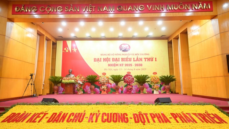 Đại hội Đảng bộ Bộ Nông nghiệp và Môi trường lần thứ I, nhiệm kỳ 2025-2030