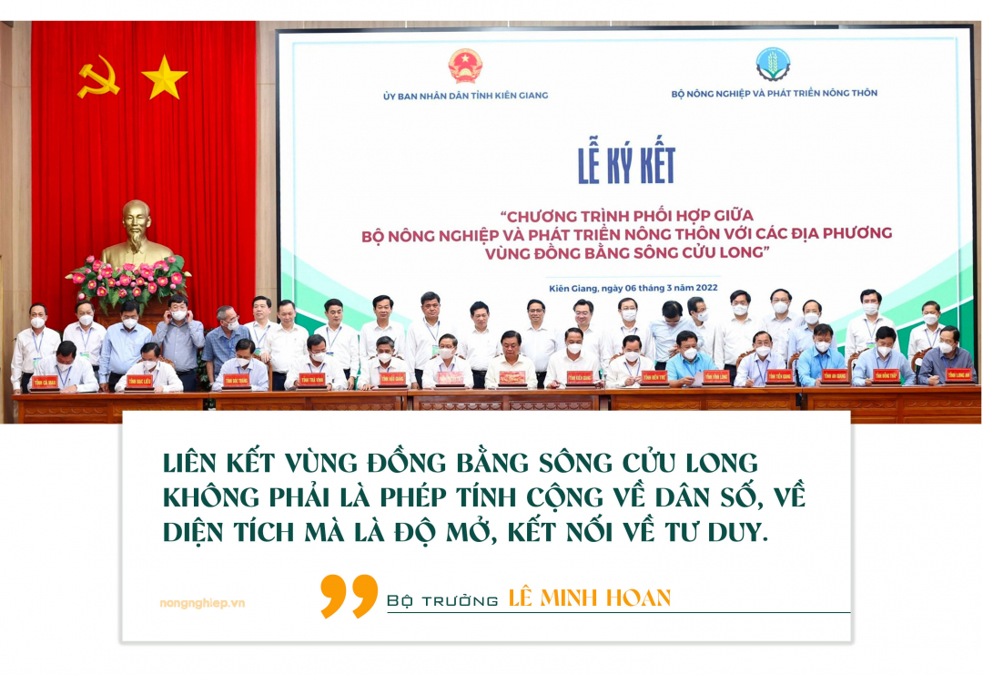 'The connection of the Mekong Delta is not an addition equation of population and area, but the openness and connection of the mind' - Minister Le Minh Hoan.