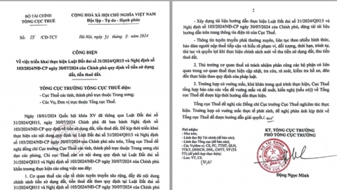 Tổng cục Thuế triển khai thực hiện Luật Đất đai và Nghị định 103 về tiền sử dụng đất, tiền thuê đất