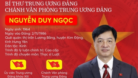 Tiểu sử Bí thư Trung ương Đảng, Chánh Văn phòng Trung ương Nguyễn Duy Ngọc