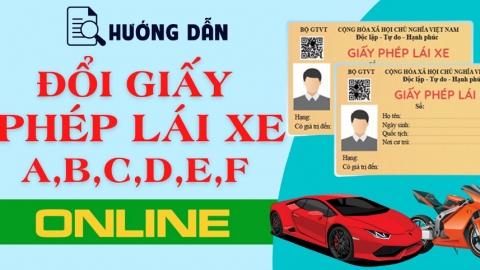 Cảnh báo lừa đảo cấp, đổi giấy phép lái xe online