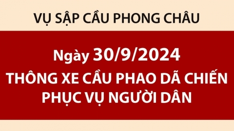 Những phương tiện nào được lưu thông qua cầu phao Phong Châu?