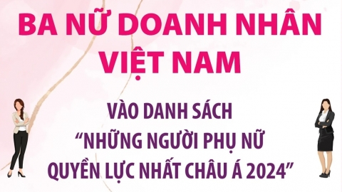 Ba nữ doanh nhân Việt lọt top ‘Những người phụ nữ quyền lực nhất châu Á 2024’