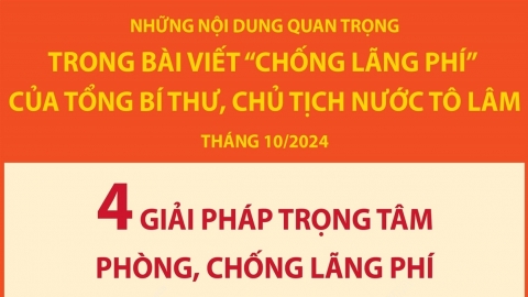 Tổng Bí thư, Chủ tịch nước nêu 4 giải pháp trọng tâm phòng, chống lãng phí