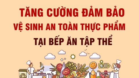 Tăng cường đảm bảo vệ sinh an toàn thực phẩm tại bếp ăn tập thể