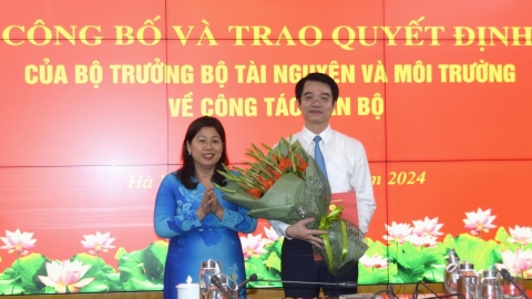 Bộ Tài nguyên và Môi trường bổ nhiệm Vụ trưởng Vụ Tổ chức cán bộ