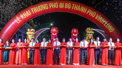 Vĩnh Long khai trương tuyến phố đi bộ tại dự án của T&T Group