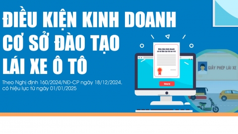 Điều kiện kinh doanh cơ sở đào tạo lái xe ô tô