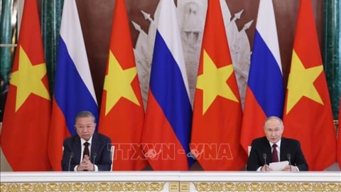 Tuyên bố chung về những định hướng lớn của quan hệ Đối tác Chiến lược toàn diện Việt Nam - Nga trong giai đoạn hợp tác mới