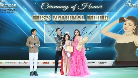 Doanh nhân Lê Thị Mai Anh nhận bổ nhiệm Hoa hậu Truyền thông Quốc gia - Miss National Media từ danh ca Ngọc Sơn