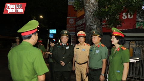 Công an Hà Nội đồng loạt triển khai lực lượng đảm bảo an ninh, an toàn Lễ Quốc tang