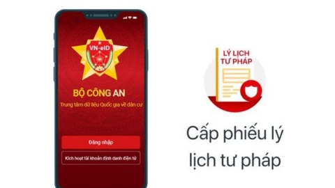 Từ 1/10/2024, mở rộng thí điểm cấp Phiếu lý lịch tư pháp qua ứng dụng VNeID trên toàn quốc