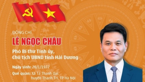 Tiểu sử Thiếu tướng Lê Ngọc Châu, Chủ tịch tỉnh Hải Dương