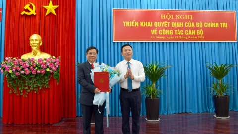 Ông Hồ Văn Mừng được bầu giữ chức Phó Bí thư Tỉnh ủy An Giang