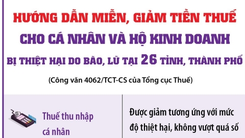 Hướng dẫn hỗ trợ người nộp thuế bị tổn thất do bão số 3 và mưa lũ sau bão