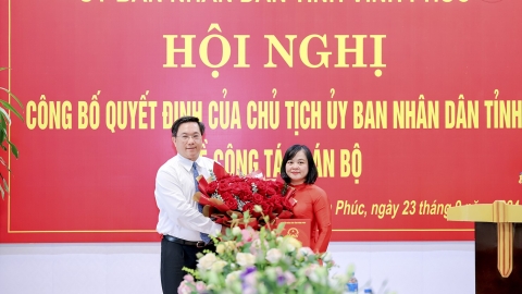 Vĩnh Phúc bổ nhiệm Giám đốc Sở Tài chính