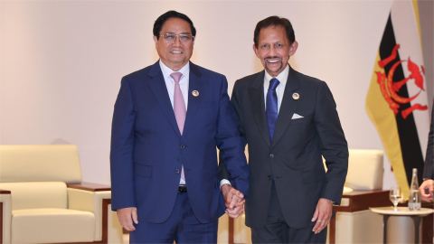 Thủ tướng Phạm Minh Chính hội kiến Quốc vương Brunei