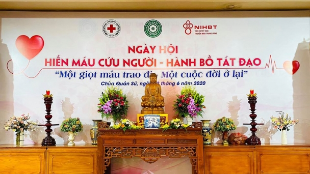 Tăng Ni, Phật tử hào hứng tham gia “Hiến máu cứu người - Hành Bồ Tát đạo”