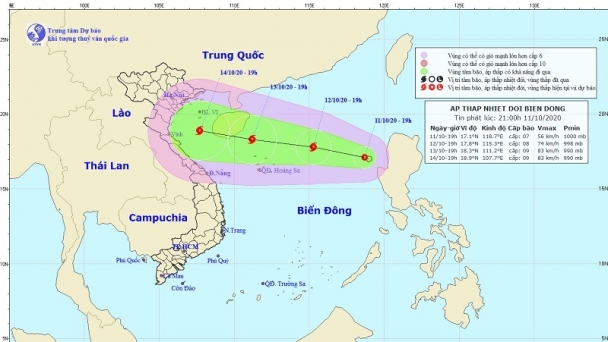 Áp thấp nhiệt đới mới có khả năng mạnh lên thành bão, miền Trung mưa lớn