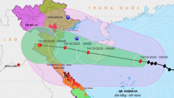 Cập nhật tình hình cơn bão số 7 đang hướng vào nước ta