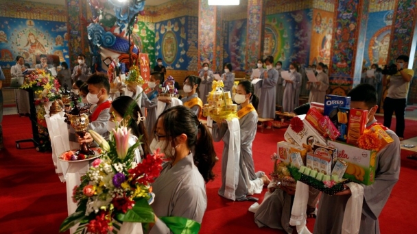 Bảo tháp Mandala Tây Thiên -  bản giao hòa linh khí đất trời trong tiết Vu lan tháng Bảy