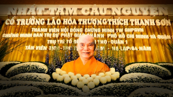 Hội đồng Chứng minh GHPGVN viếng tang Trưởng lão Hòa thượng Thích Thanh Sơn