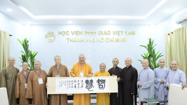 Đoàn Phật học viện Viên Quang (Đài Loan) thăm Học viện Phật giáo VN tại TP.HCM