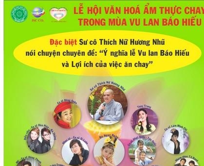 Bình Dương: 01/09/2013: Lễ hội 'Văn hóa ẩm thực chay' chào mừng lễ Vu Lan