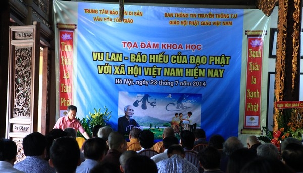 Hà Nội: Tọa đàm khoa học “Vu Lan báo hiếu với xã hội Việt Nam hiện nay'