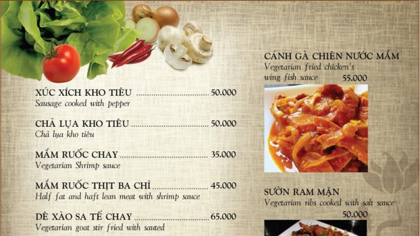 Tên 'gọi mặn' cho thực phẩm chay?