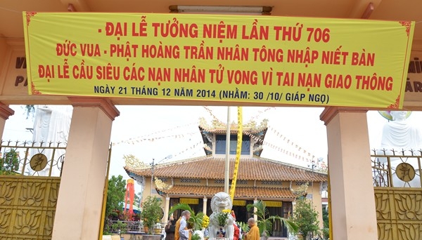 Bến Tre: Tưởng niệm 706 năm đức Vua - Phật hoàng Trần Nhân Tông nhập Niết Bàn