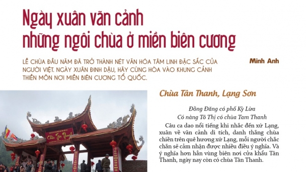 Ngày xuân vãn cảnh những ngôi chùa ở miền biên cương