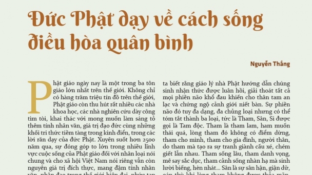 Đức Phật dạy về cách sống điều hòa quân bình