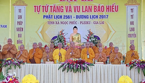 Gia Lai: Giáo đoàn III tổ chức lễ Tác pháp tự tứ và lễ Vu Lan năm 2017