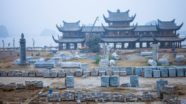 Chùa Tam Chúc - Nơi đăng cai Đại lễ Phật Đản Vesak 2019 đang gấp rút hoàn thiện