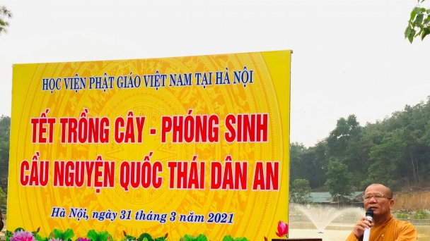 Học viện Phật giáo Việt Nam hưởng ứng sáng kiến trồng 1 tỷ cây xanh