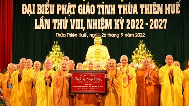 Thừa Thiên Huế: Hòa thượng Thích Khế Chơn được suy cử tân Trưởng ban Trị sự tỉnh nhiệm kỳ 2022-2027