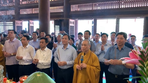 Hà Tĩnh: Lễ khánh thành công trình tôn tạo di tích lịch sử văn hoá chùa Côn Sơn