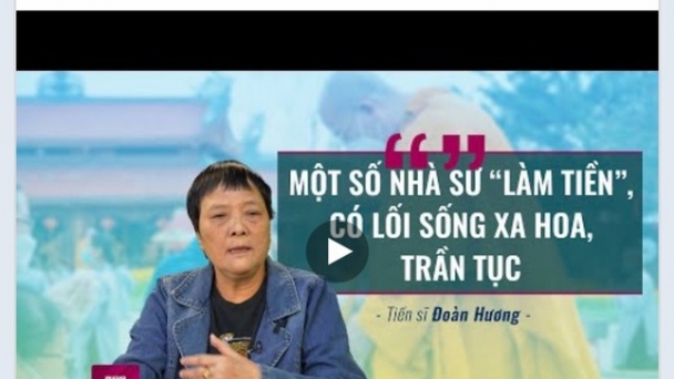 TS Đoàn Hương nói “một số nhà sư làm tiền, sống xa hoa” dễ gây hiểu lầm, khó chấp nhận!