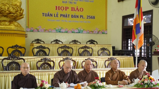 Họp báo về Đại lễ Phật đản PL.2568 tại Thừa Thiên Huế