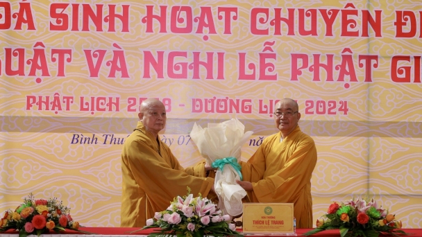 Sinh hoạt chuyên đề về Giới luật, nghi lễ tại Tòng Lâm Vạn Thiện