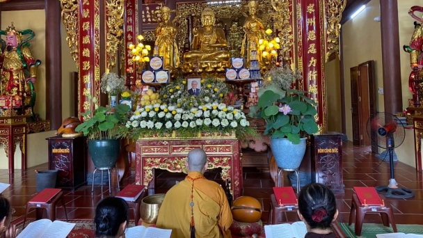 Chùa Phú Lâm (Tuyên Quang) lập hương án thờ Tổng Bí thư Nguyễn Phú Trọng