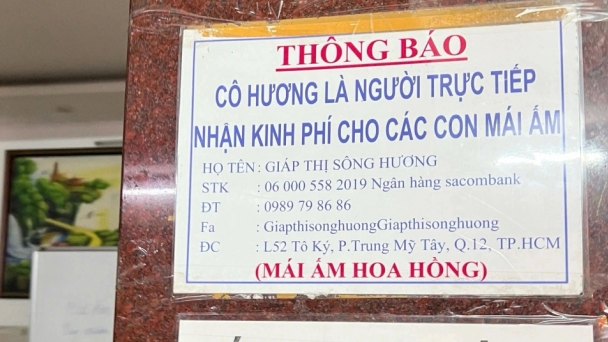 Mái ấm Hoa Hồng có liên quan tới việc lợi dụng từ thiện, nhân đạo