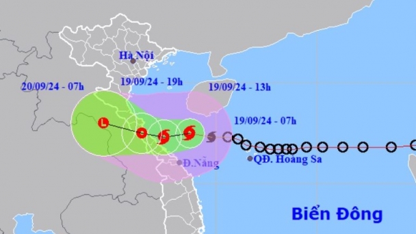 Bão số 4 mạnh lên cấp 8-9, giật cấp 11