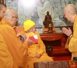 Trưởng lão Hòa thượng Thích Trí Quảng thăm Thiền sư Thích Thanh Từ tại Thiền viện Thường Chiếu