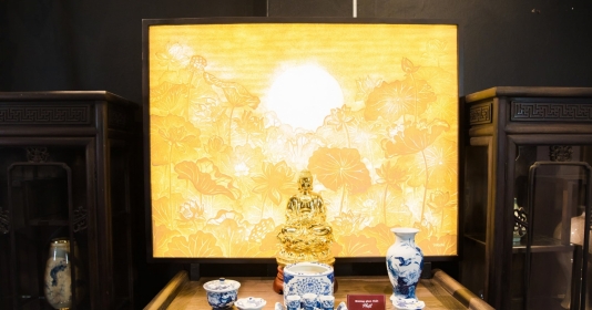 trang trí bàn thờ Phật tại gia