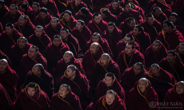 Hình ảnh Đại Pháp hội Monlam vĩ đại ở Tây Tạng