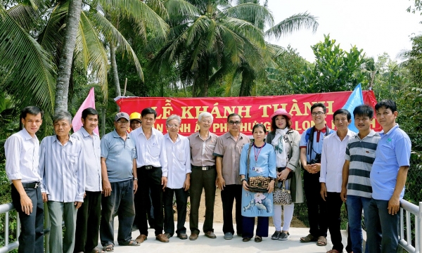 Hội từ thiện Thiền Tôn Phật Quang dự lễ khánh thành cầu dân sinh tại Tiền Giang