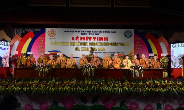 Quảng Nam tổ chức lễ mít tinh chào mừng Đại lễ Vesak LHQ 2019